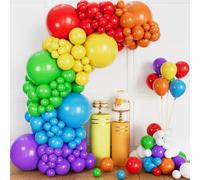 Palloncini Arcobaleno, 117 Pezzi 18 12 10 5 Pollici Kit Arco Palloncini Arcobaleno, Ghirlanda Palloncini per Compleanno Matrimonio Battesimo Bambino Laurea Baby Shower Festa Decorazioni