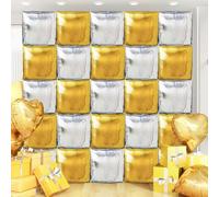 Palloncini Argento 20 Pezzi palloncini argento Metallizzato XXL Palloncini Argento 4D metallizzati in lamina d'argento palloncini per Feste di Compleanno, Matrimoni, Anniversari, Baby Shower
