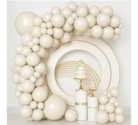 Palloncini Beige,84 pezzi 18 12 10 5 pollice Palloncini Compleann,Palloncini Battesimo Bambino,Lattice Palloncini Laurea,Palloncini per Compleanni,Matrimoni,Anniversari,Geste di Baby Shower