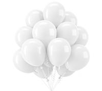 Palloncini Bianchi, 100 Pezzi Arco Palloncini Compleanno Personalizzati per Decorazioni Comunione Battesimo Bimbo Compleanno Matrimonio Bride Cresima Laurea Baby Shower, 12 Pollici