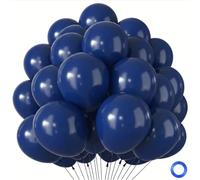 Palloncini Blu 100 Pezzi, Palloncino Compleanno Blu Scuro Navy, Palloncini Elio Lattice per Decorazioni Compleanno Anniversario Fidanzamento Matrimonio Baby Shower Feste Decorazioni, 12 Pol