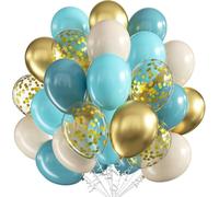 Palloncini Blu,60pezzi 12pollice Palloncini Compleanno,Lattice Palloncini Battesimo Bimba,Palloncini Matrimonio per Compleanni,Matrimoni,Anniversari,Gender Reveal,Feste Di Baby Shower