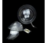 Palloncini bobo da 50 cm, confezione da 25 palloncini trasparenti pre-allungati, in plastica con cordino, per compleanni, matrimoni, feste di Capodanno 2026, decorazione