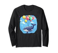 Palloncini Colorati con Divertente Costume da Balena per i Fan delle Balene Maglia a Manica