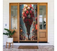 Palloncini colorati con stampa floreale n. 50 coperture decorative per porta, decorazioni per interni ed esterni, primavera, estate, autunno, inverno, Halloween, Natale, decorazioni per la casa