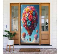 Palloncini colorati con stampa floreale n. 53 coperture decorative per porta, decorazioni per interni ed esterni, primavera, estate, autunno, inverno, Halloween, Natale, decorazioni per la casa