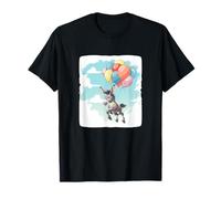 Palloncini colorati e asino per una giornata fantastica Maglietta