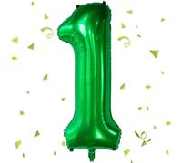 Palloncini Compleanno 1 Anni Verde scuro ,40 Pollici Verde scuro Palloncino Numero 1，Palloncini 1 Anni Compleanno ,Palloncini 1 Anni per Feste di Compleanno Anniversario Baby Shower Decorazioni