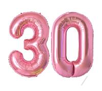 Palloncini compleanno 30 anni-40 pollici-Decorazioni compleanno di un ragazzo e una ragazza di 30 anni Rosa-Pallone gonfiabile in foil d'oro 30 anni.