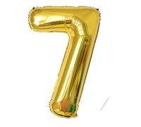 Palloncini compleanno 7 anni-40 pollici-Decorazioni compleanno di un ragazzo e una ragazza di 7 anni-Pallone gonfiabile in foil d'oro 7 anni.