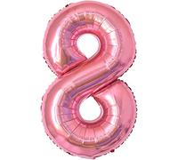 Palloncini compleanno 8 anni-40 pollici-Decorazioni compleanno di un ragazzo e una ragazza di 8 anni-Pallone gonfiabile in foil d'oro 8 anni.