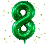 Palloncini Compleanno 8 Anni Verde scuro ,40 Pollici Verde scuro Palloncino Numero 8，Palloncini 8 Anni Compleanno ,Palloncini 8 Anni per Feste di Compleanno Anniversario Baby Shower Decorazioni