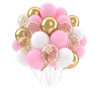 Palloncini Compleanno Oro Rosa Bianchi, Palloncini Elio Oro Rosa Decorazioni Compleanno, Decorazioni Battesimo Nascita Bimba, Palloncini Battesimo Bambino,Kit Palloncini Rosa Regalo Compleanno Ragazza