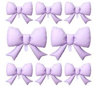 Palloncini con fiocco viola, 8 pezzi, grandi decorazioni per feste, eleganti per baby shower, compleanni e celebrazioni (donne e uomini)