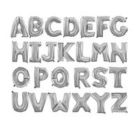 Palloncini con lettere dalla A alla Z, frase personalizzata, lettera dell'alfabeto in foglio di Mylar, riutilizzabili per compleanni, celebrazioni di laurea, forniture per feste