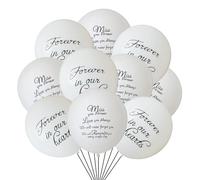 Palloncini con scritta "We Will Miss You", 15 pezzi, bianchi, non dimenticheremo mai, ti amo sempre, ti manchi per sempre, palloncini commemorativi decorativi.