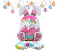 Palloncini Coniglietto Pasquale Giganti, , a Tenuta d'aria, Riutilizzabili | Palloncini per festa Pasqua con pulcini e uova per Casa Interno Esterno Giardino Cortile Patio Prato Festa Vacanze Comp