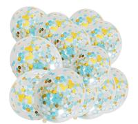 Palloncini Coriandoli In Oro - Palloncino Decorativo In Lattice Da 12 Pollici Glitter Multicolore Riempiti | Ornamento Festa Di 100 Colpi Con Finitura Trasparente E Carta Dorata Per Eventi