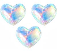 Palloncini Cuore, 3pcs Palloncino Foil Cuore, Palloncini a Forma di Cuore, Palloncini Cuore Stagnola, Palloncini Elio A Forma Di Cuore, Amore Cuore Palloncini
