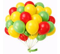 Palloncini da 12,7 cm, set di mini palloncini rossi gialli e verdi, decorazione per compleanno, decorazione per feste di compleanno, matrimoni, festival, 30 pezzi