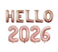 Palloncini da 16 pollici 2026 palloncini con numero di lamina d'oro per il 2026 Festa di Capodanno o decorazioni per feste di compleanno, decorazioni per palloncini di laurea di Capodanno