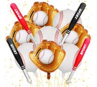 Palloncini da baseball 12 pezzi Palloncino sportivo Foil Baseball guanto da baseball Palloncini per doccia Sport a tema Festa di compleanno Bomboniere Decorazioni