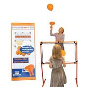 Palloncini da pallavolo per interni, pagaie in schiuma, rete robusta e palloncini, 9 giochi in 1 set, divertimento attivo in famiglia, intrattenimento senza schermo, feste di compleanno (pallone da