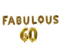 Palloncini decorativi per feste a tema Padrino, 40,6 cm, con parole e frasi a tema (oro, favolosi 60)