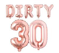 Palloncini decorativi per feste a tema Padrino, 40,6 cm, con parole e frasi a tema (oro rosa, sporco 30)