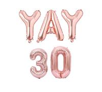 Palloncini decorativi per feste a tema Padrino, 40,6 cm, con parole e frasi a tema (oro rosa, YAY 30)