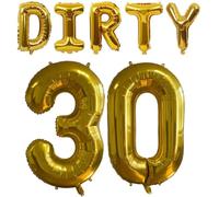 Palloncini decorativi per feste a tema Padrino, 40,6 cm, con parole e frasi a tema (oro, sporco, 30)