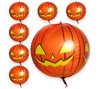 Palloncini Decorazione Festa Di Halloween, 4D Zucca Palloncino, Palloncino Foil Elio, Arancioni Halloween, Per La Decorazione Di Compleanno, Forniture Per Feste Horror