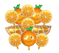 Palloncini Decorazioni per Feste di Frutta, 11Pcs Frutta Arancione palloncini, Palloncini Decorazione Festa Frutta Estate, Palloncini per Feste per Bambini, Feste di Compleanno