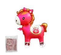 Palloncini Di Capodanno - 2026 Cartone Animato Con Ruote Palloncini Di Cavallo Giocattoli Per Bambini | Per Bambini Giochi All'aperto Portico Giardino Celebrazione Di Laurea Festival Di