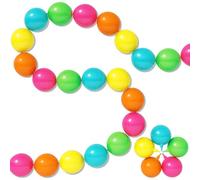 Palloncini di collegamento al neon, 100 pezzi, rosa acceso, arancione, verde acqua, verde chiaro, giallo, palloncini colorati a collegamento rapido, per feste estive hawaiane tropicali, baby shower