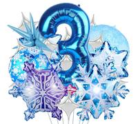 Palloncini Di Fiocco Di Neve,Palloncino Compleanno 3 Anno,Snowflake palloncini,Fiocco Di neve Palloncino,Palloncini in Lamina di Fiocco di Neve,Palloncino per Anniversario (3)