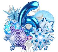 Palloncini Di Fiocco Di Neve,Palloncino Compleanno 6 Anno,Snowflake palloncini,Fiocco Di neve Palloncino,Palloncini in Lamina di Fiocco di Neve,Palloncino per Anniversario
