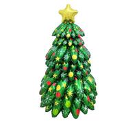 Palloncini di Natale | Palloncini in alluminio Albero di Natale 130 cm | Giocattoli Originali per Scuola Feste Famiglie | Decorazione per Casa ed Eventi