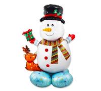 Palloncini di Natale Palloncino di Elio di Renne di Babbo Natale Pupazzo Neve Bastoncino Zucchero Grande Palloncinos per Decorazione Feste di Natalizio Vacanza Casa (H)