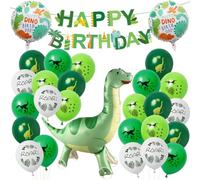 Palloncini Dinosauri Compleanno, Dinosaurs 3D Palloncino con Ruote | Palloncino Alluminio Dinosauro, con Ghirlanda, Palloncini in Lattice, Dinosauri Festa Bambini Compleanno