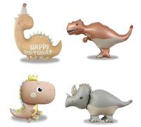 Palloncini Dinosauro Compleanno, 4 XXL in Alluminio Opaco