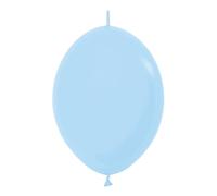 Palloncini doppio gancio Biodegradabili Lattice Colore Azzurro standard 30 Cm 10