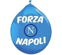 Palloncini Forza Napoli, 26 cm, Confezione da 20 Pezzi, Lattice Blu
