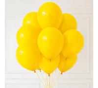 Palloncini gialli in lattice, confezione da 20, 30 cm, rotondi, compatibili con elio, per compleanni, matrimoni e baby shower (giallo)
