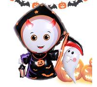 Palloncini gonfiabili fantasma di Halloween | Palloncini in alluminio con scheletro in piedi | Decorazioni per feste ed eventi per casa, giardino, scuola e celebrazione