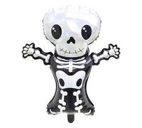 Palloncini gonfiabili fantasma di Halloween | Palloncini in alluminio con scheletro in piedi | Decorazioni per feste ed eventi per casa, giardino, scuola e celebrazione