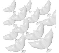 Palloncini in alluminio a forma di colomba della pace, 12 pezzi, 105 x 48 cm, per matrimoni, funerali, celebrazioni commemorative e feste di compleanno