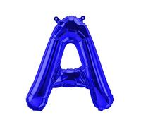 Palloncini in foil lettere blu - 40/80/100 cm per compleanno festa di nozze decorazione buon compleanno JGA regalo palloncino laurea palloncino gigante ABI grande XXL piccolo mini ragazzi 40 cm - A)