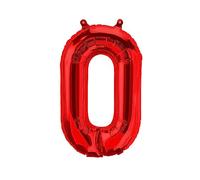 Palloncini in foil lettere rosse - 40/80/100 cm per compleanno festa di nozze decorazione buon compleanno JGA regalo palloncino laurea palloncino gigante ABI grande XXL piccolo neri (40 cm - O)