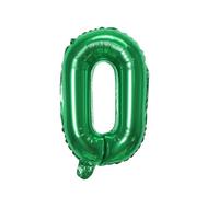 Palloncini in lamina verde da 40,6 cm con numero a lettera, per feste di compleanno, matrimoni, eventi e feste, O-40,6 cm